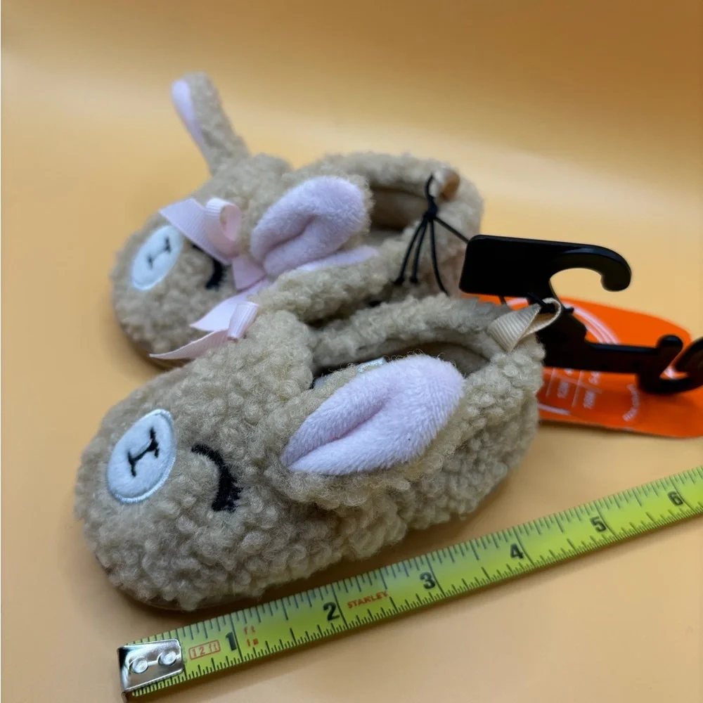 Wonder Nation Baby Girls Farm Animal Slippers Size 2 NWT Christmas Birthday‎